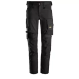 Work Trousers SNICKERS AllroundWork Stretch, Black, Size 48