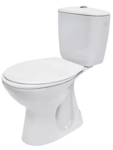 Унитаз Cersanit COMPACT PRESIDENT, вертикальный слив, полипропиленовая крышка, K08-029