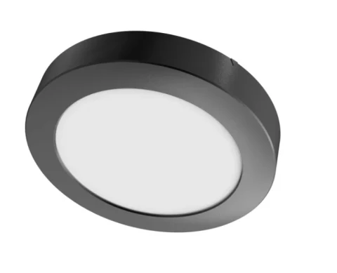 LED Gaismeklis v/a.,apaļš 12W 4000K 1200Lm 170*30 melns