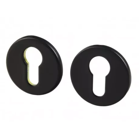 escutcheon for cylinder stainless black