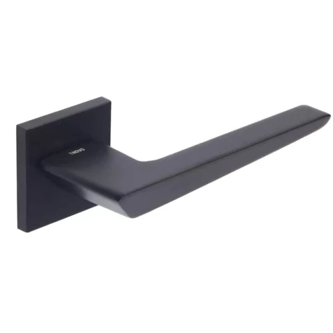 Universal Flash Slim door handle, square rose, black