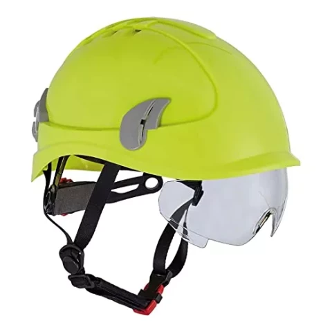 Aizsargķivere darbam augstumā ar brillēm, Hi-Viz dzeltena, AlpinWorker