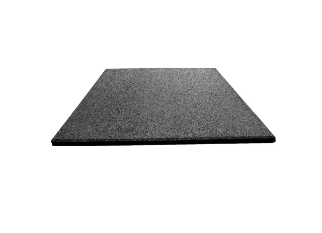 Gumijas flīzes 500x500x30mm melnas + stipr. 224gab/56m2/paletē