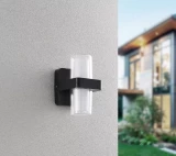 Outdoor wall light TRIO LIMEIRA LED SMD 2x3.5W 2x380lm 3000K IP44 black matte R24266232