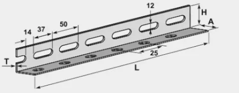 Montāžas profils L- veida  30x30 2m, 902-002