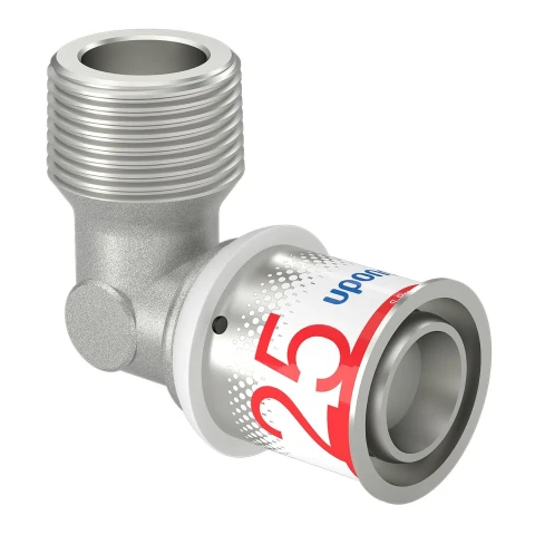 1070535 Uponor press elbow 90° metal, 25-3/4" male thread