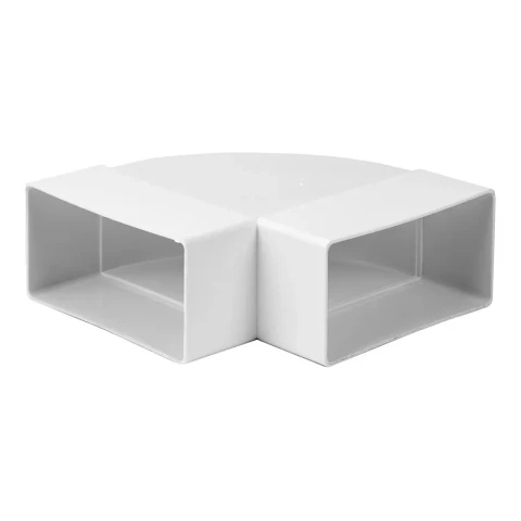 колено горизонтальное пластмассовое, 220x55mm, 90*