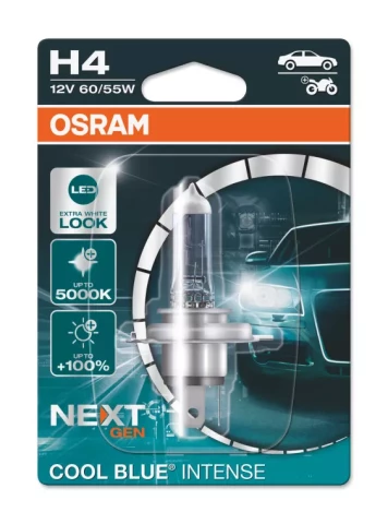 AUTO SPULDZE OSRAM 60/55W 12V H4 COOL BLUE NEXT GEN HALOGĒNLAMPA