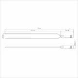 TRAMONTINA Шампур 75 см, двойной, лезвие из нержавеющей стали c деревянной ручкой.