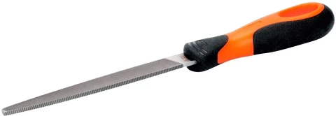 Plakanā konusveida vīle 8" 200mm, vidējs rievojums, Ergo rokturis, BACHO 1-110-08-2-2