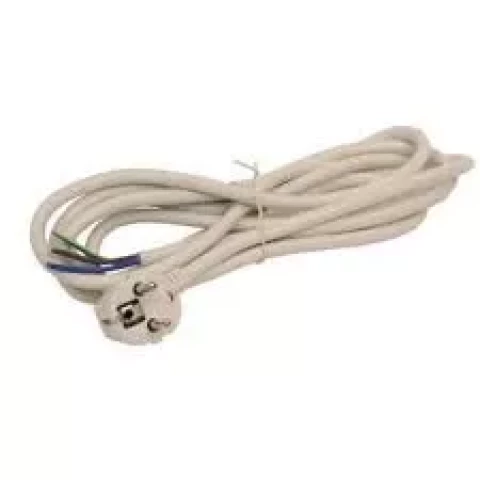 Vads ar kontaktdakšu 3x1.5mm2 1.5m balts