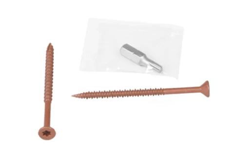 Skrūves 4.2x70mm, TORX kores un dzegas dakstiņa stiprināšanai,100gab/pak,Ķieģeļsarkanas