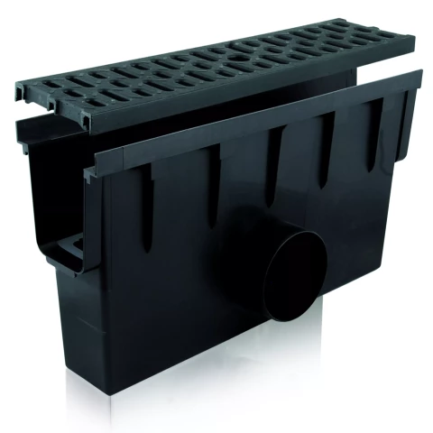 PVC notekkanālu revīzijas  kaste ar PVC resti