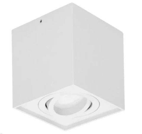 Griestu gaismeklis CAROLIN DLS GU10 35W, kvadrats, balts