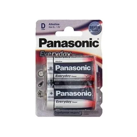 BATTERY PANASONIC EVERYDAY POWER D 2PCS./PACK 