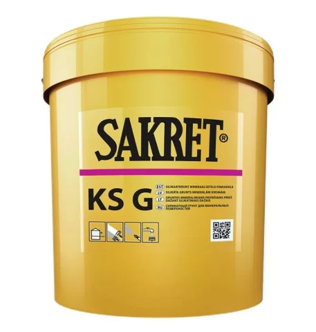 Sakret KS-G Силикатный грунт для минеральных поверхностей 10 л
