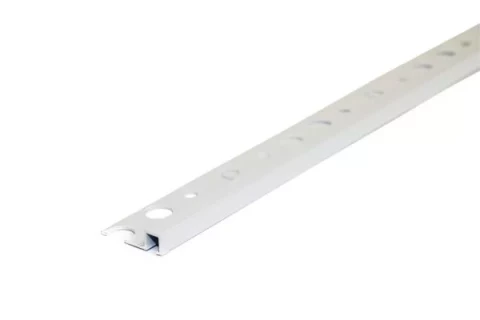 FLĪŽU LĪSTE METĀLA KANTAINA 8MM 2.5M BALTA