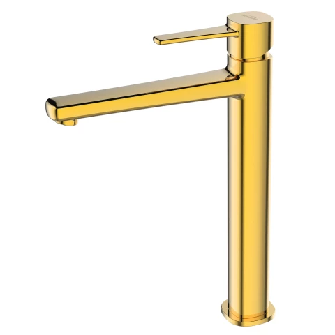 Sink mixer MAGIC INVENA TREND gold, high