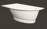 PAA bathtub TRE GRANDE 1700x1000 mm white