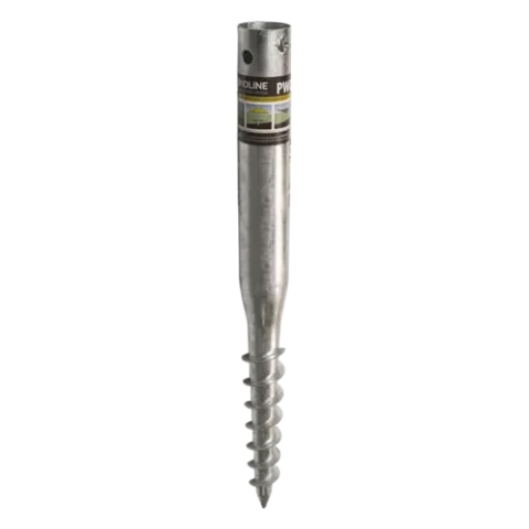 Screw pile with G-profile head, 68 x 800 x 2 mm, PWG 68/800