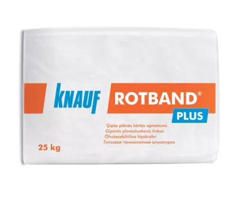 Knauf ROTBAND PLUS 25kg гипсовая штукатурка