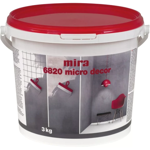 mira 6820 MICRO DECOR White 3kg Dekoratīvā špaktele