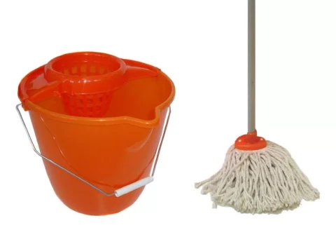 Spainis 12L ar mop birsti+kāts apaļš