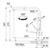 FRANKE virtuves izlietnes maisītājs ATLAS NEO antracīts 115.0628.210