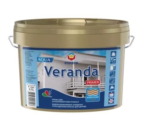 Eskaro VERANDA PRIMER AQUA 2.7L primer for wood