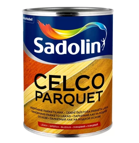 Sadolin CELCO PARQUET 10 1L Matēta, ūdenī šķīstošā laka