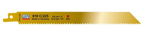 Zobenzāģa asmens WILPU 810C/225 koksnei ar naglām, metalam 205mm 8/10Z 362200001