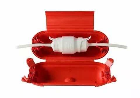 SAFE BOX FOR CABLE CONNECTION, IP 44, RED