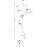 Duschy Душевая панель CANARIA, 200mm, 427-90