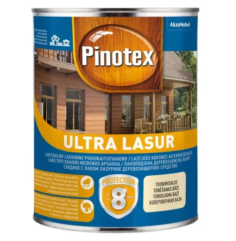 Pinotex ULTRA LASUR 1л ореховое дерево
