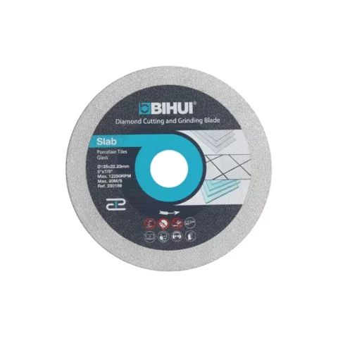 Dimanta griezējdisks/slīpdisks flīzēm sausai griešanai 30mm segments 125mm BIHUI DPG125