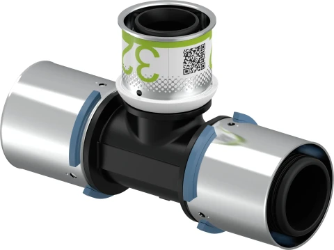 Uponor S-Press Plus press tee 40X32X40 PPSU, 1039966
