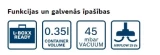 Akum. Putekļusūcējs GAS 12V b/a un lādētāja BOSCH 06019E3000