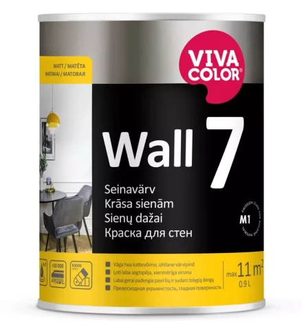 Vivacolor WALL 7 C 0.9L Матовая краска для стен ТОЛЬКО ДЛЯ ТОНИРОВКИ!