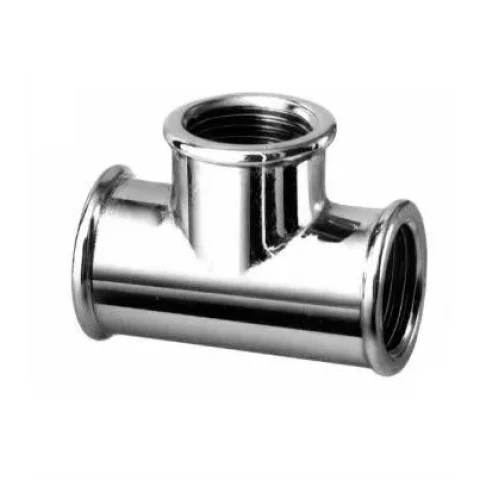 Хромированный тройник 1/2 B/B/B