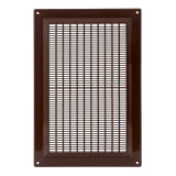 ventilation grille plastic, 250x170mm, brown