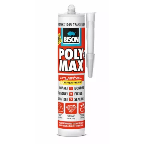 Bison POLY MAX CRYSTAL 280ml прозрачный герметик