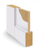 Door white FORTE 3T 8x21 solid wood