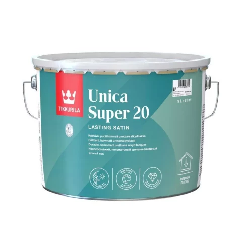 Tikkurila UNICA SUPER 20 9L Uretānalkīda laka pusmatēta