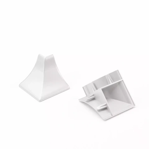 Worktop External Corner Silver