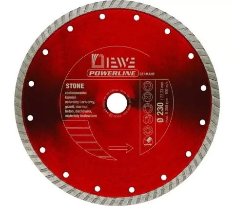 Dimanta ripa akmens/ķieģelis DIEWE power line 230/22.23