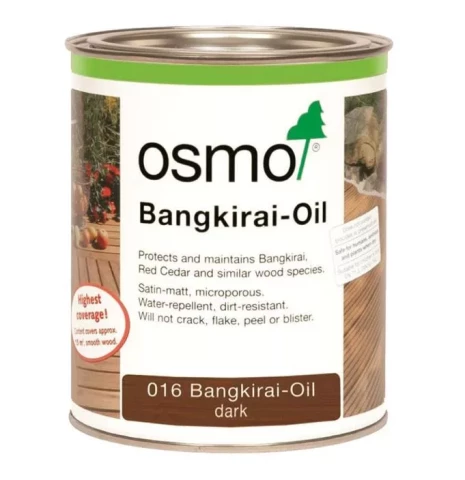 Osmo 016 Маслo для террас 0.75L Тёмное масло для бангкирай