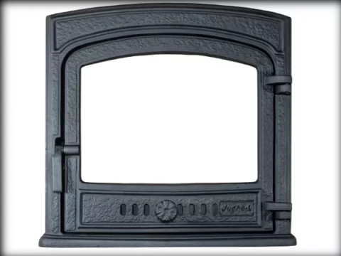 JUGNE-L kamīna durvis Z-15 ar  termostiklu 500x500 mm  4779028770535