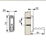Pakaramais RiexTouch XV45 melns