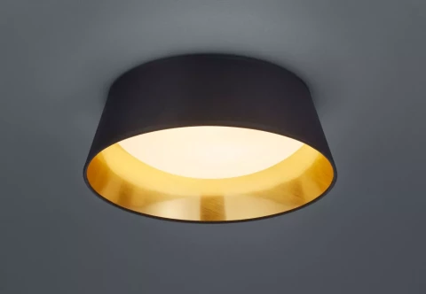 Plafonlampa griestu LED 14W 1500lm 3000K IP20 melns REALITY PONTS R62871279