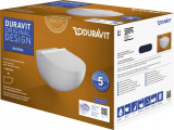 DURAVIT WC pods ARCHITEC Rimless ar SC vāku, stiprināms pie sienas, 45726900A1 xx